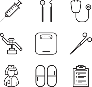 Medical Icons Set Vector PNG image