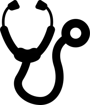 Medical Stethoscope Silhouette