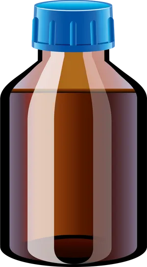 Medicine Bottle Vector Illustration PNG image
