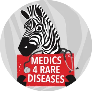 Medics4 Rare Diseases Zebra Logo PNG image
