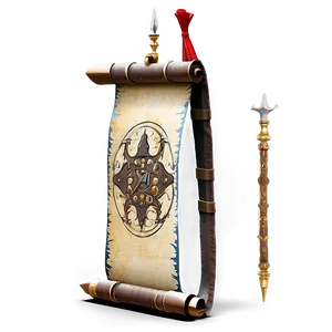 Medieval Battle Scroll PNG Rln PNG