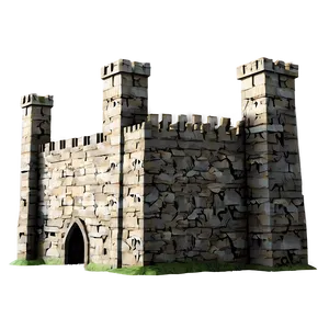Medieval Castle Building PNG 05242024