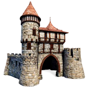 Medieval Castle Building PNG 17
