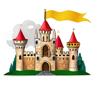 Medieval Castle Illustration PNG 05212024