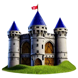 Medieval Castle Illustration PNG Oss13