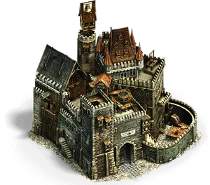 Medieval Castle Illustration.png PNG image
