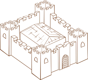 Medieval Castle Outline