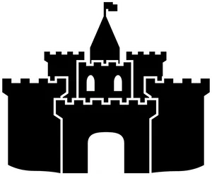 Medieval Castle Silhouette PNG image