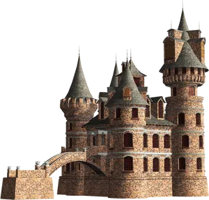 Medieval Castle3 D Model