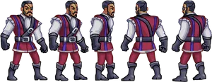 Medieval Character Sprite360 View PNG image