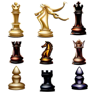 Medieval Chess Pieces Style Png 2 PNG image