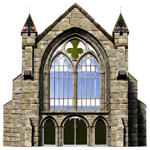 Medieval Church Architecture PNG Awq