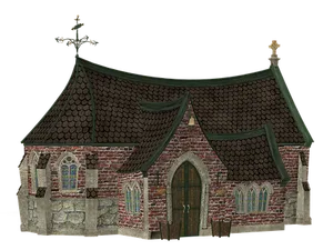 Medieval Church3 D Model
