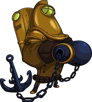 Medieval Diving Suit Knight PNG image