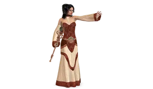 Medieval Fantasy Womanwith Staff