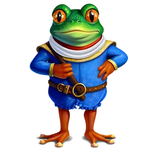 Medieval Frog Cartoon PNG 06272024