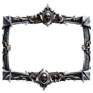 Medieval Gothic Frame PNG 06262024