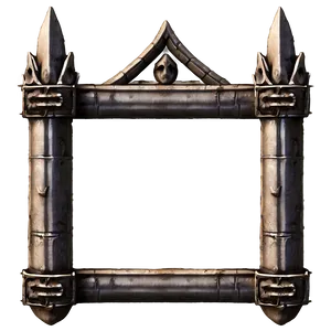 Medieval Gothic Frame PNG 06262024