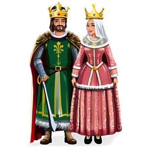 Medieval King And Queen Png 49 PNG image