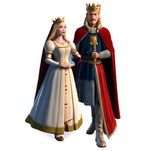 Medieval King And Queen Png Mtw89 PNG image