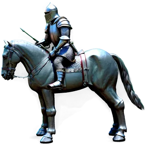Medieval Knight And Horse PNG Qew PNG