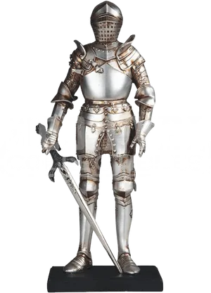 Medieval Knight Armor Display PNG image
