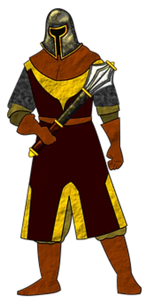 Medieval Knight Illustration PNG image