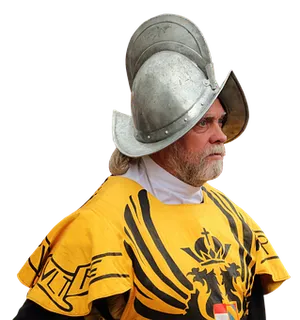 Medieval Knight Portrait PNG image