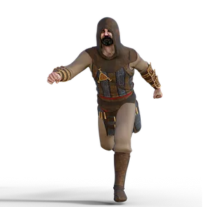 Medieval Knight Running PNG image