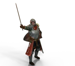 Medieval Knight3 D Model