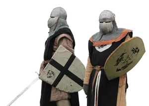 Medieval Knights Readyfor Battle PNG image