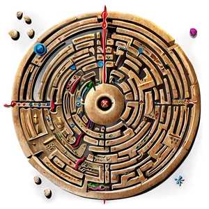 Medieval Labyrinth Drawing Png Rxf61 PNG image