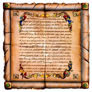 Medieval Parchment Paper Png Fiq2 PNG image