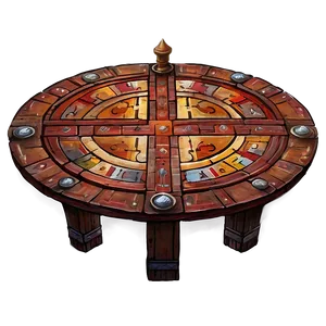 Medieval Round Table Recreation Png 06132024 PNG image