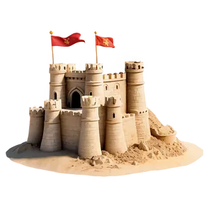 Medieval Sandcastle Png 06212024 PNG image