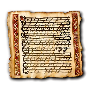 Medieval Script Paper Png 78 PNG image