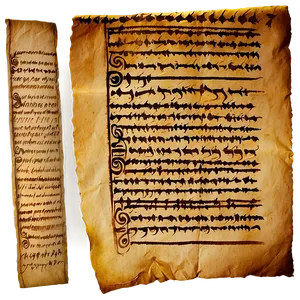 Medieval Script Paper Png Fie55 PNG image