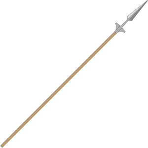 Medieval Spear Illustration PNG