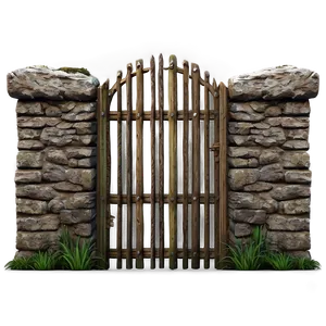 Medieval Stone Fence PNG 22 PNG