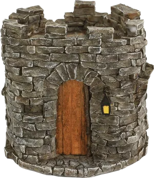 Medieval Stone Tower Model PNG image