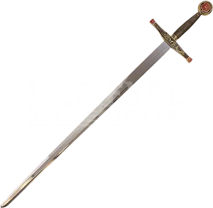 Medieval Sword Ornate Hilt PNG image