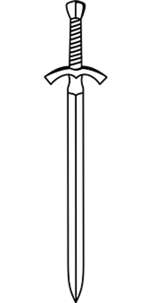 Medieval Sword Vector Illustration PNG image