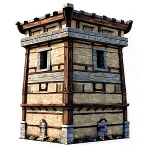 Medieval Tower Building Png 05232024 PNG image