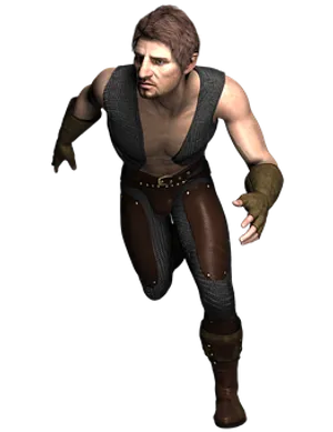 Medieval Video Game Character