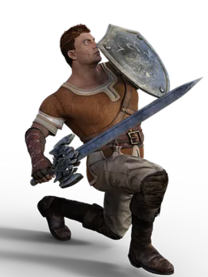 Medieval Warrior3 D Model