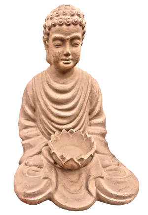 Meditating Buddha Statue PNG image