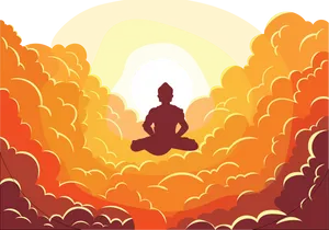Meditation_at_ Sunrise PNG image