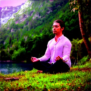 Meditation In Nature Png 61 PNG image