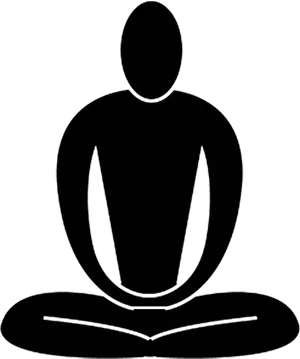 Meditation Silhouette Graphic PNG image