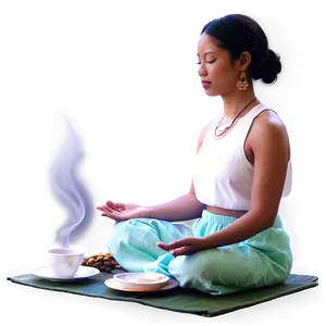 Meditation Tea Ritual Png 18 PNG image